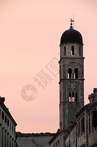 克罗地亚杜布罗夫尼克旅游大教堂街道天空历史地标吸引力广场正方形假期图片
