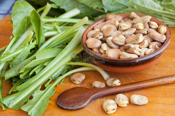 法瓦豆和薯豆棕色美食饮食菊苣豆类豆子食物农业蔬菜图片