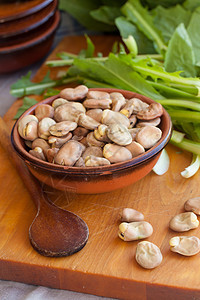 法瓦豆和薯豆食物棕色豆类农业菊苣蔬菜豆子饮食美食图片