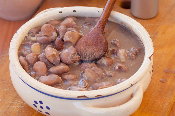 法瓦豆汤豆子豆类棕色饮食烹饪美食蔬菜食物农业图片