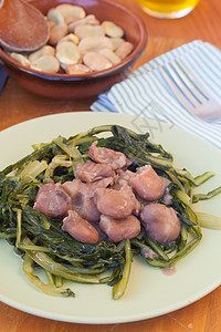 大豆和绿色美食豆子蔬菜烹饪菊苣棕色饮食豆类农业图片