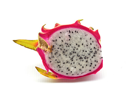 火龙果果汁Pitahaya 白底孤立的龙果背景