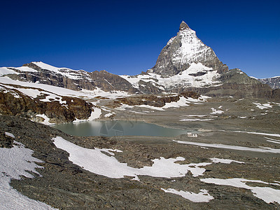 瑞士的符号和小湖 被打成马蓬图片