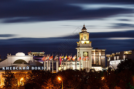 俄罗斯莫斯科基辅火车站和欧洲广场(俄罗斯莫斯科)图片