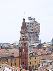 意大利米兰建筑学全景大教堂中心景观天际纪念碑地标建筑联盟图片