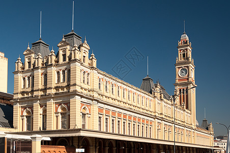 圣保罗火车站圣保罗建筑学历史黄色车站建筑火车站城市图片