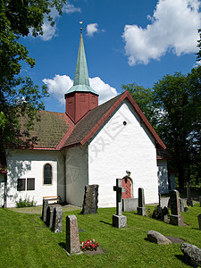 挪威Haslum中世纪教堂图片