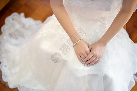 亚洲新娘女士裙子指甲婚姻蕾丝仪式女孩女性身体庆典图片