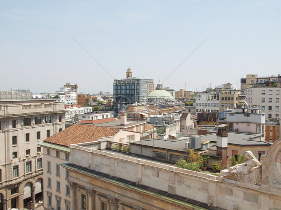 意大利米兰纪念碑天际大教堂全景建筑建筑学城市地标中心景观图片