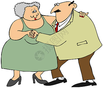 老夫妇跳舞男性老年舞蹈娱乐女士夫妻肥胖女性图片