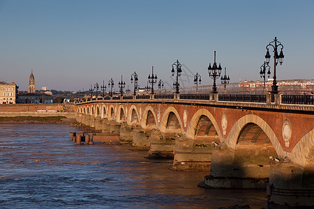 法国波尔多 Aquitaine历史拱门资产阶级遗产全景城市旅行旅游图片