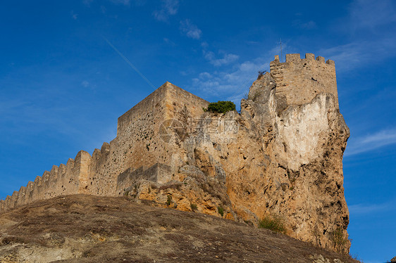 西班牙弗里亚斯 布尔戈斯 卡斯蒂利亚和里昂城堡建筑遗产村庄旅行晴天旅游石头历史防御图片