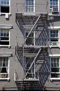 美国纽约格林威治村城市规划旅游楼梯旅行城市烧伤图片
