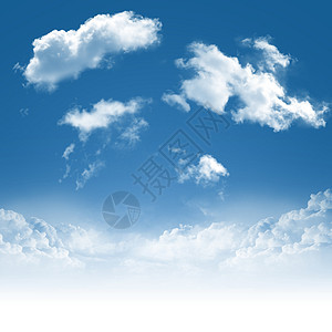 蓝蓝天空天际场景云景天堂自由天气蓝色气象阳光臭氧图片