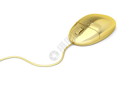 金金滑鼠电缆车轮滚动钥匙外设插图光学电脑光标绳索图片