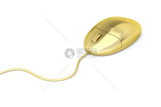 金金滑鼠电缆车轮滚动钥匙外设插图光学电脑光标绳索图片