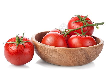 西红茄农业绿色美食食物白色蔬菜果工作室红色图片