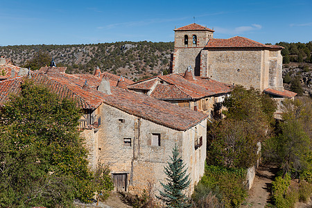 索里亚 卡斯蒂利亚和里昂 西班牙晴天教会历史石头建筑学旅行旅游图片