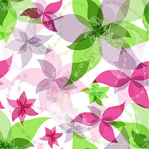 无缝花纹纺织品雕刻螺旋剪影圆圈灰色粉色绿色漩涡紫色图片