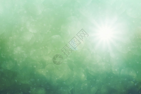 焦点外布OKh背景装饰风格圆形绿色太阳晴天桌面白色情绪气泡图片