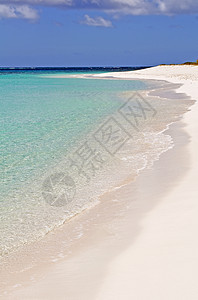 加勒比海海滩海岸线支撑假期海洋热带天堂海景蓝色晴天海岸图片