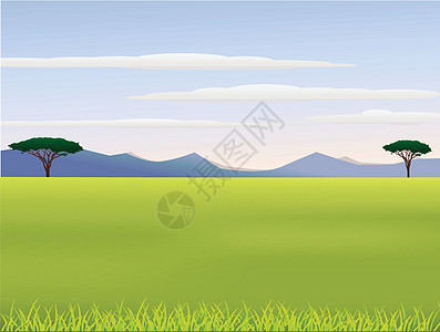 非洲风景喇叭大草原生态植被草原野生动物植物哺乳动物衬套生长图片