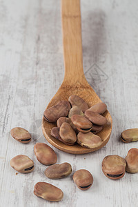 大豆豆类维生素营养食物美食饮食桌子豆子棕色勺子图片