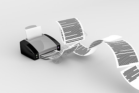 带有飞行文件的打印机图片
