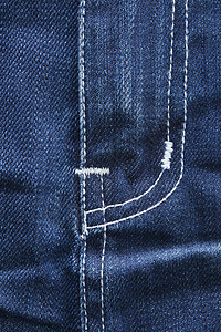 蓝色牛仔裤的前线细节牛仔布宏观衣服材料裤子服装棉布纺织品织物图片