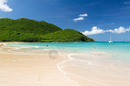 圣马丁安斯马塞尔的光荣海滩阳光海岸旅行假期明信片旅游游艇海洋太阳热带图片