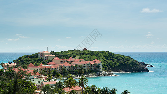 圣马丁时间共享公寓旅馆海滩热带假期酒店旅行蓝色太阳海岸支撑明信片图片