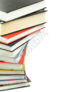 书本堆叠图书数据红色教科书出版物文学文艺书架学习蓝色背景图片