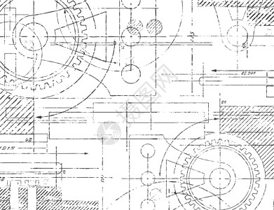 技术绘图几何学装置褪色插图机械绘画建筑学草图建筑师机器图片