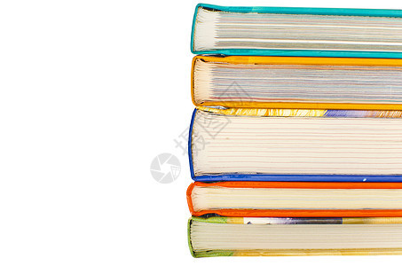 白色背景的堆叠书籍文档书店文学出版物小说图书馆意义智慧体积知识图片
