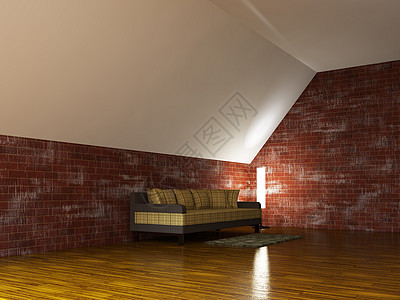 内部的房间家庭木地板阁楼座位工作室建筑学艺术时尚长椅图片