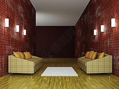内部的长椅木地板房间大厅座位时尚公寓家庭地面房子图片