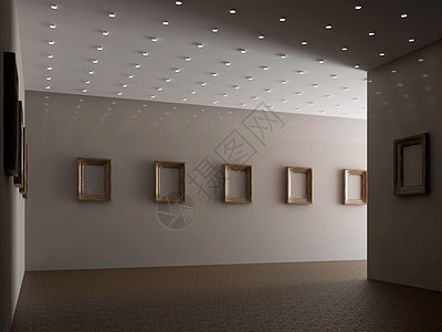 大画廊展示灯光木头文件夹建筑学房间走廊吊灯艺术框架图片