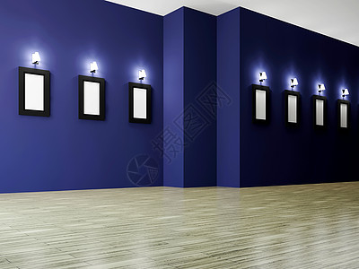 大画廊展示反射大厅金库摄影吊灯绘画走廊痕迹地面图片