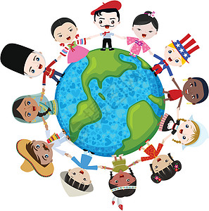 地球上的多元文化儿童 文化多样性高清图片