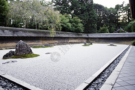 日本京都 良治寺的Zen Rock花园图片