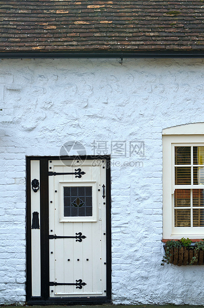 黑白白色房子入口建筑学窗户住宅建筑图片