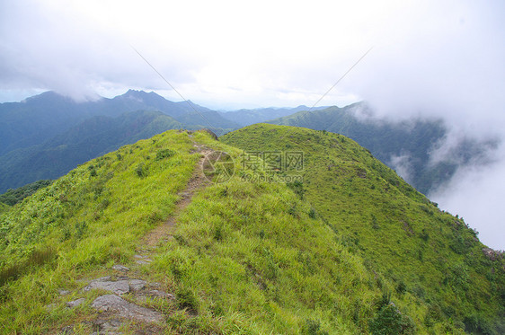 中国南部高山的山脊图片