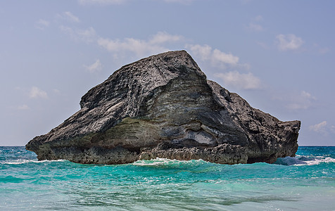 百慕大马休湾大岩石图片