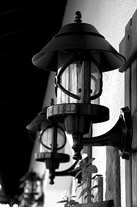 街道灯灯泡金属建筑灯光外观玻璃阴影设备灯笼复古图片