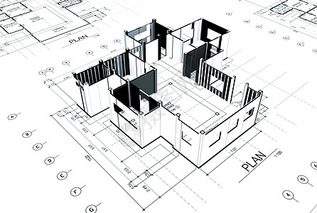家庭地块计划工程房子背景图片