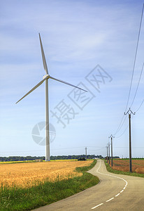 道路车道发电机风尘活力乡村力量技术两极绿色转换图片