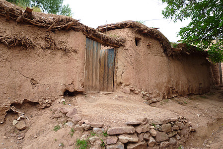 Clay Hovel 乌兹别克斯坦希萨尔山脉小屋高地房子茅屋山脉贫困黏土图片