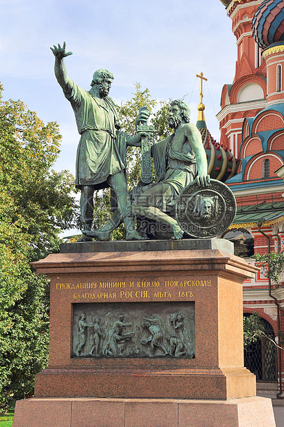 莫斯科Russ红广场Minin和Pozharsky纪念碑图片