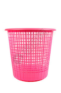 粉色垃圾桶图片
