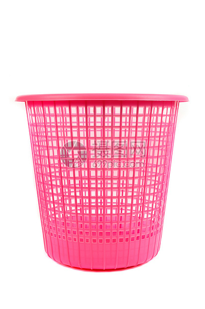 粉色垃圾桶图片